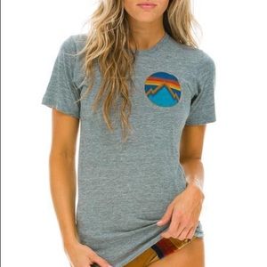 AVIATOR NATION - ALL SEASONS CREW TEE - HEATHER GREY